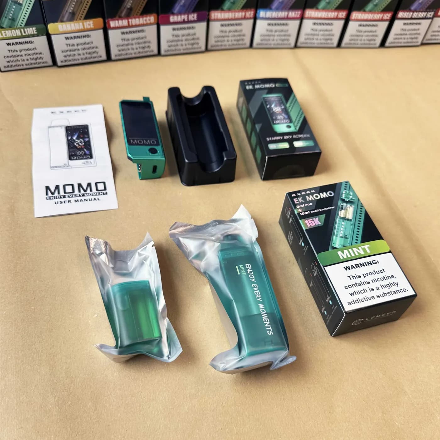 EXEEK EK MOMO 产品及包装